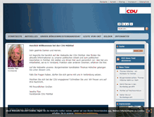 Tablet Screenshot of cdu-muehltal.de